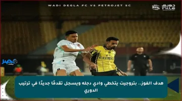 هدف الفوز.. بتروجيت يتخطى وادي دجلة ويسجل تقدمًا جديدًا في ترتيب الدوري